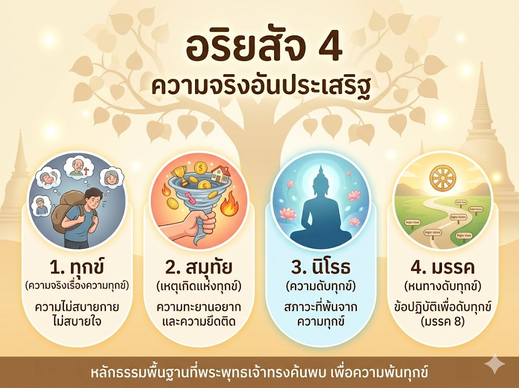 อริยสัจ 4 ความจริงอันประเสริฐ